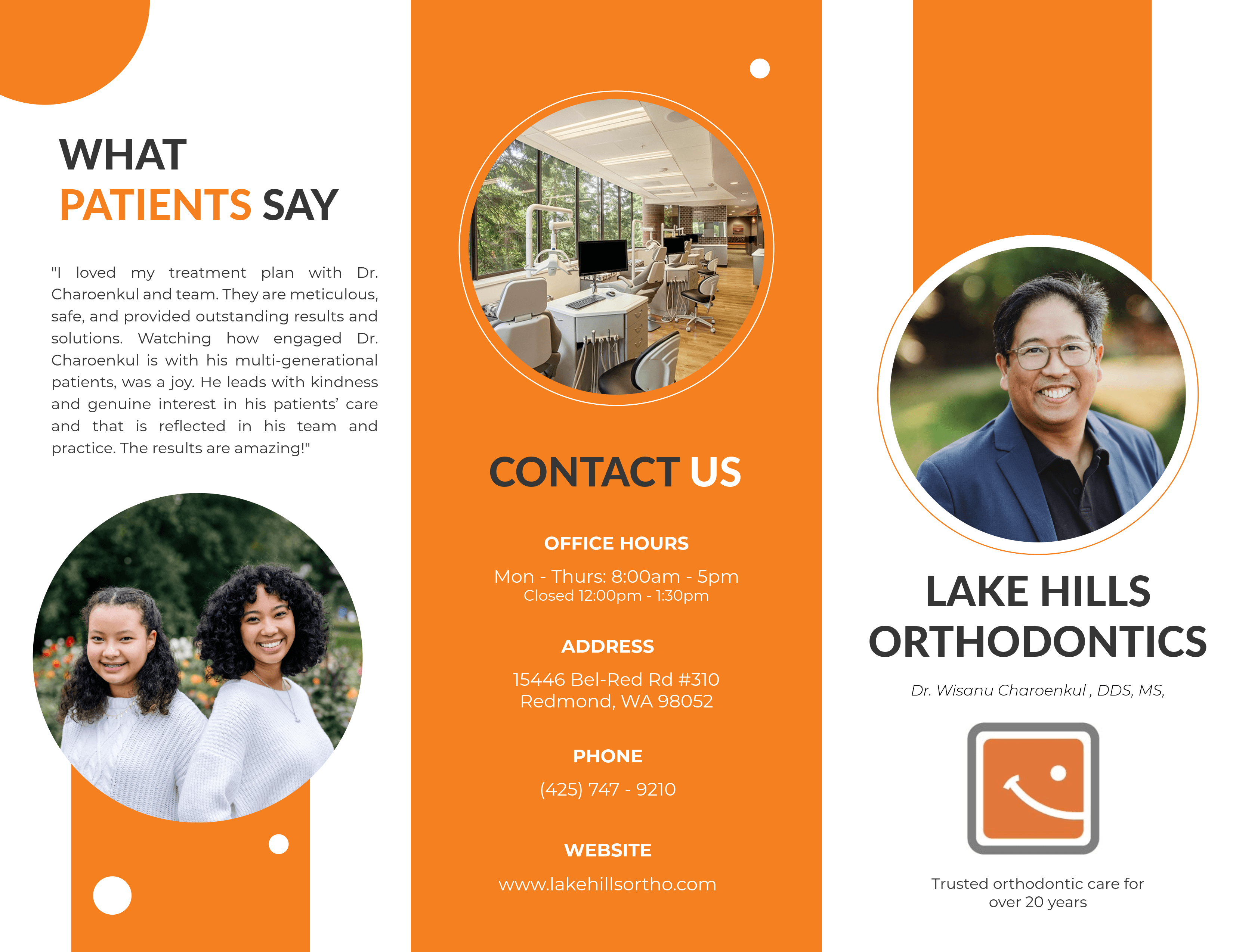 Lake Hills Orthodontics brochure preview