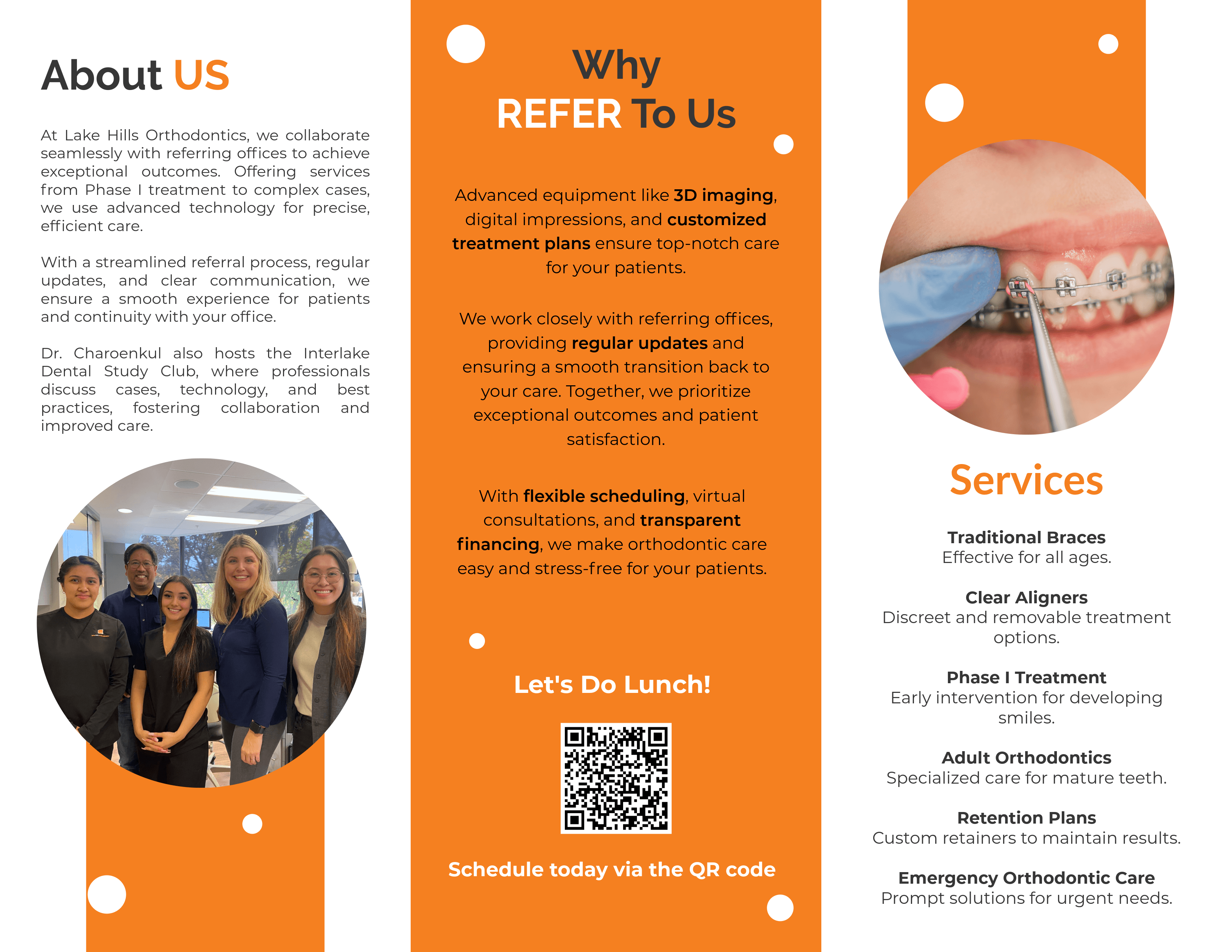Patient brochure inside spread