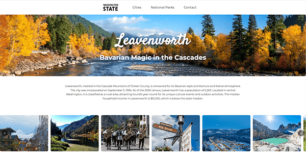 Leavenworth interior page