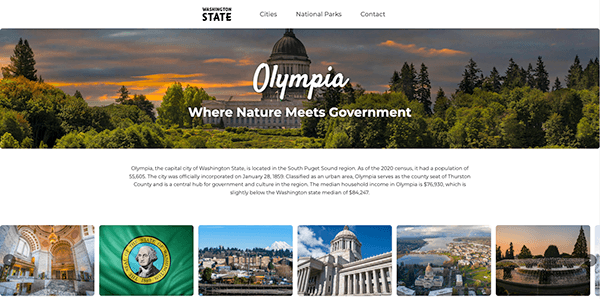 Olympia interior page