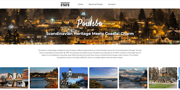 Poulsbo interior page